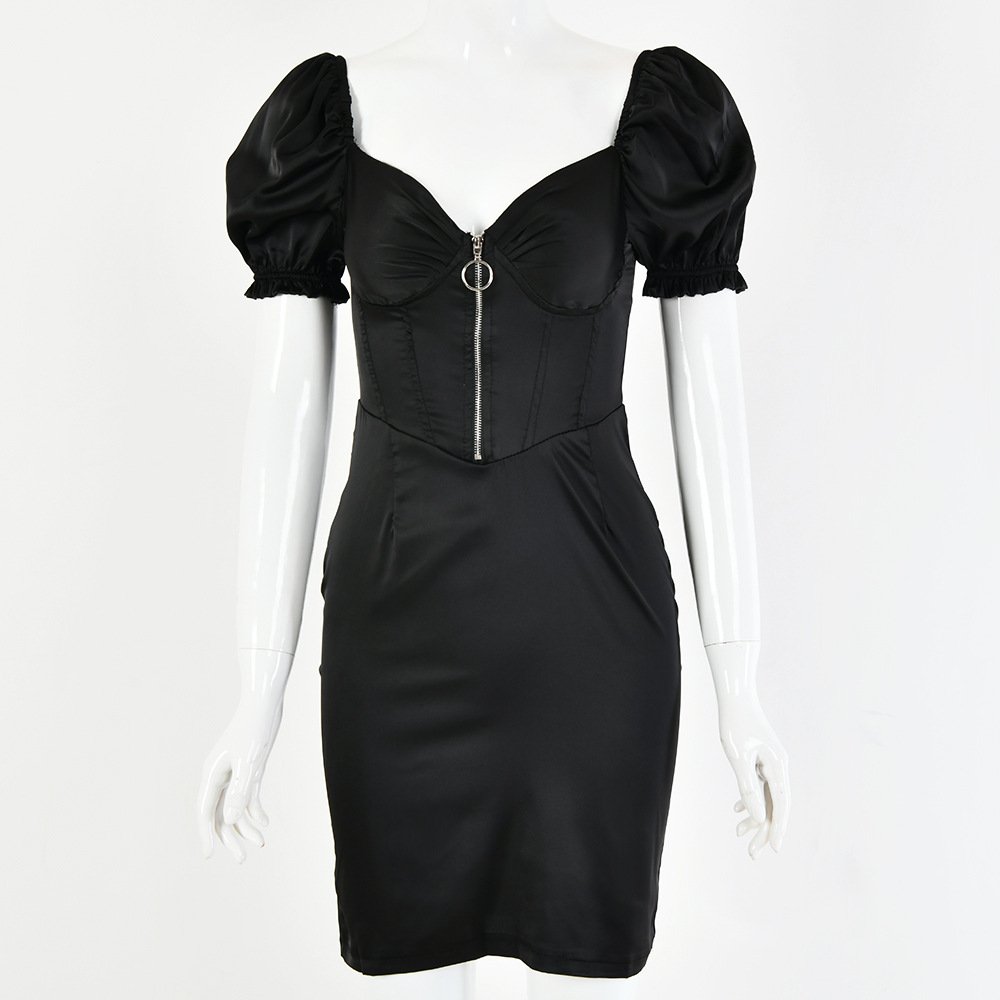 Tight dress with chest zipper - Image 13