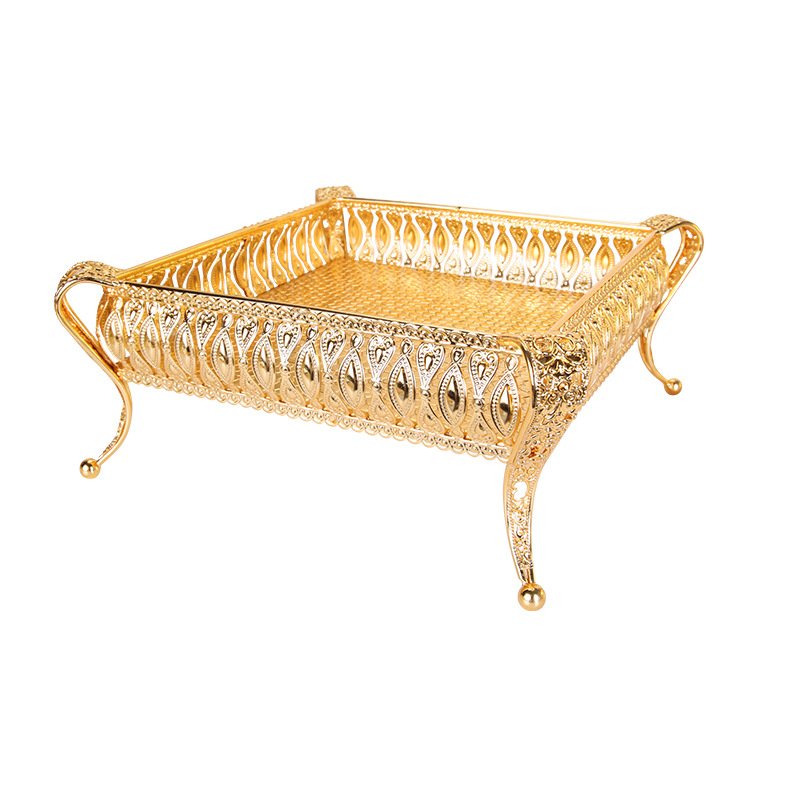 Living Room Household Fruit Plate Metal Fruit Plate Storage Box - Image 4