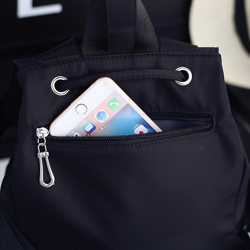 Square buckle nylon backpack - Image 2
