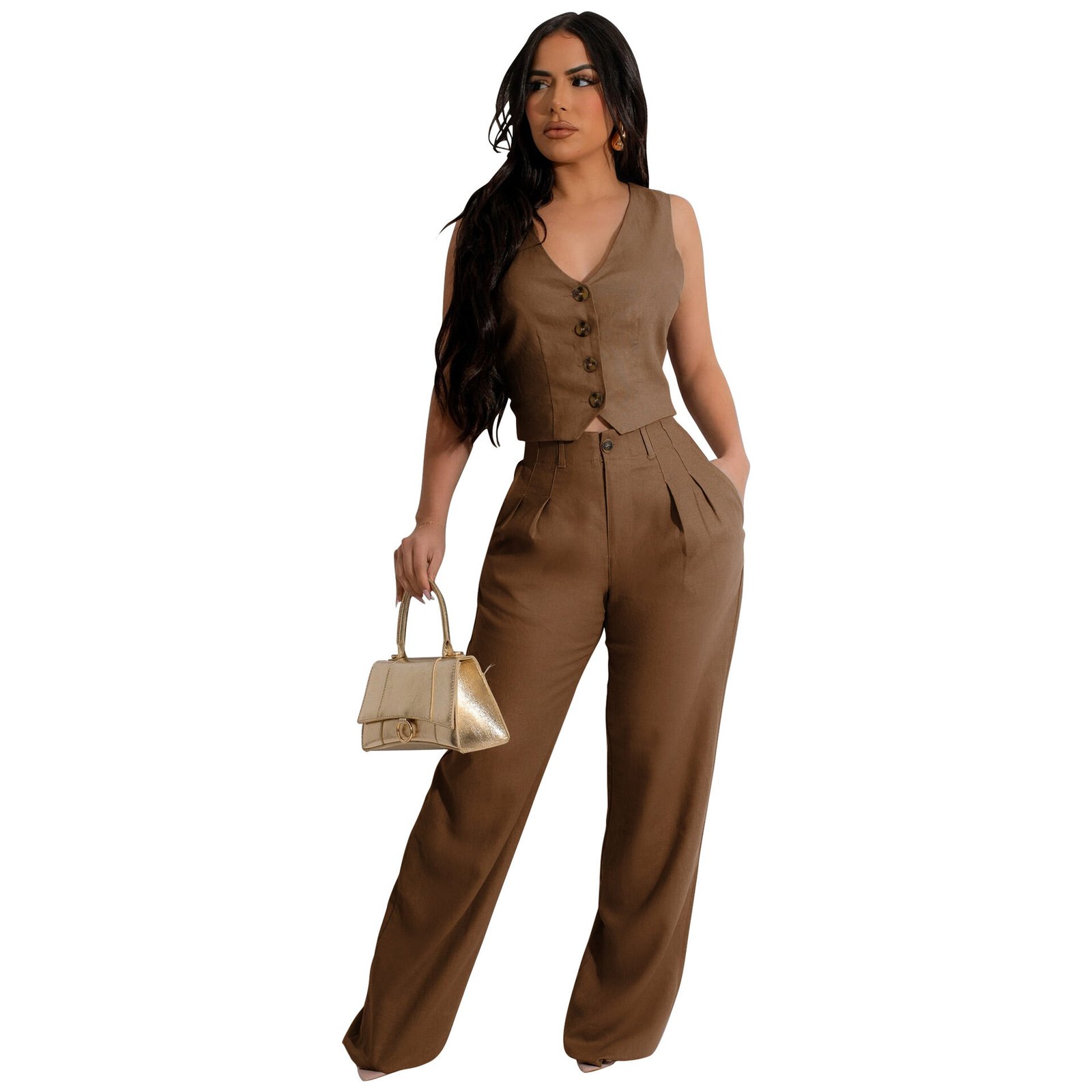 Two-piece Set Vest Jacket Suit Office OL Commuting Summer - Image 11