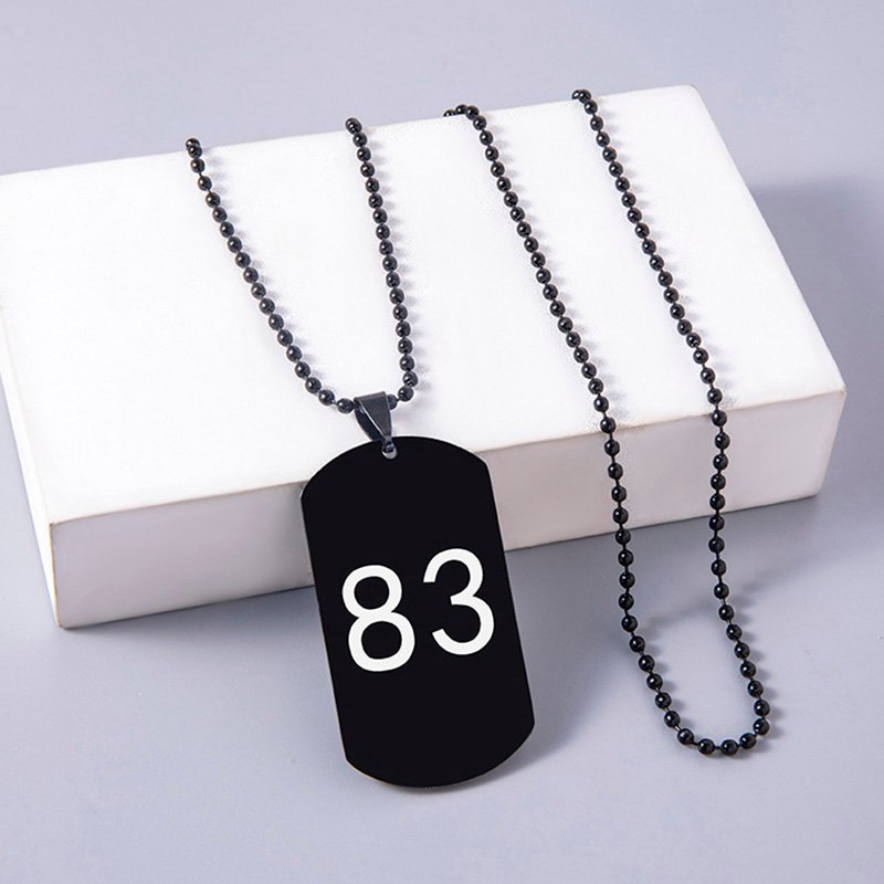 Stainless Steel No 83 Dog Tag Necklace - Image 2