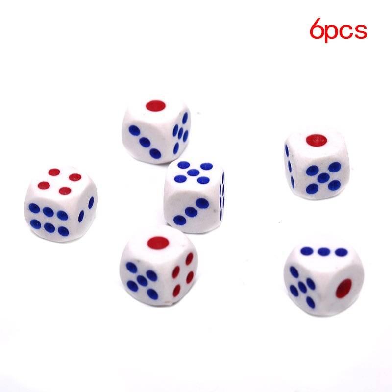 Red and blue dot ordinary dice - Image 3