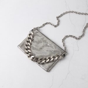 Silver Mahjong chest bag