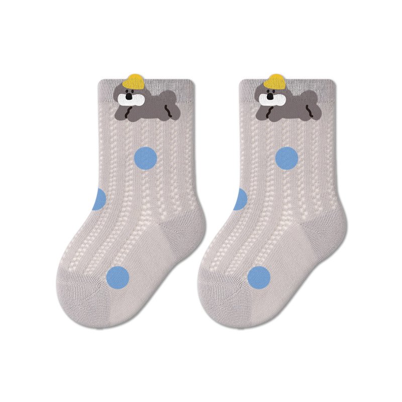 2026 Summer Thin Breathable Solid Color Mesh Baby Socks, A-Class Cotton Seamless Socks For Baby Boys And Girls - Image 2