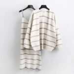 Women's long sweater knit cardigan