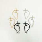 Stereo line earrings