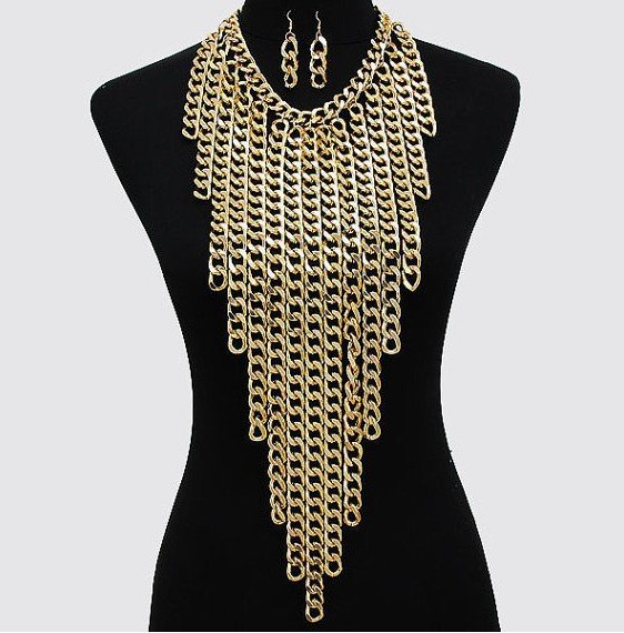 Atmospheric mixed color PUNK body chain - Image 2