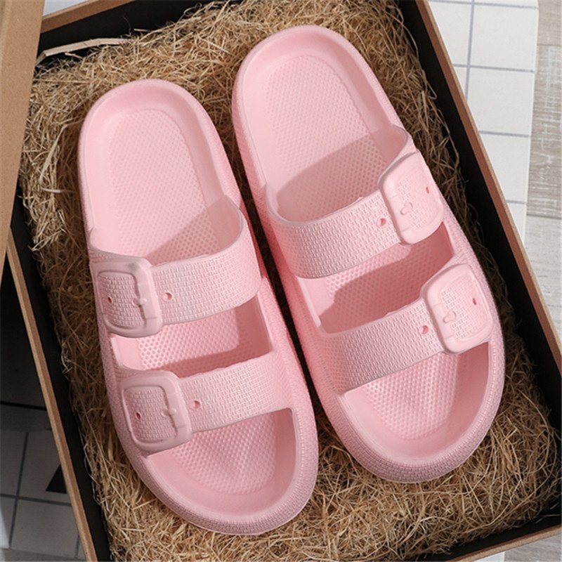 Buckle Slippers Women Outdoor Indoor Thick-soled Eva Bathroom Shoes - Image 11