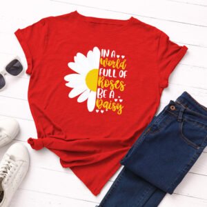 Women's Loose Round Neck Short Sleeve T-shirt Women Base