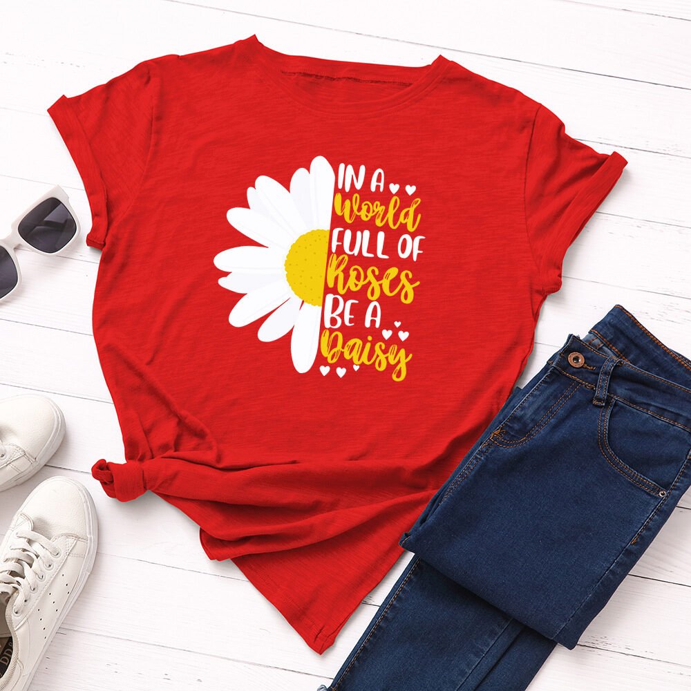 Women's Loose Round Neck Short Sleeve T-shirt Women Base