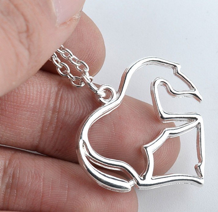 New Love Pony Silver-plated Pendant Necklace - Image 3