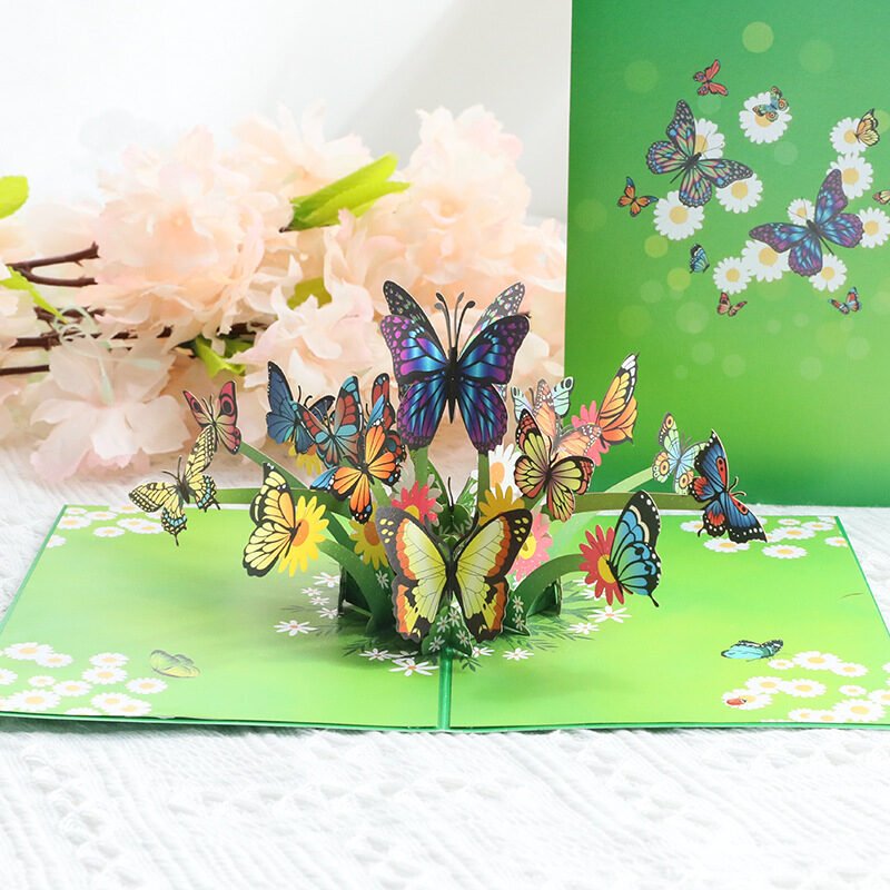 Mother's Day Pop-up Card With Colorful Butterflies - Image 5