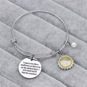 Sunflower stretch bracelet
