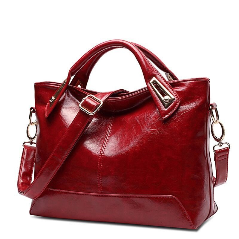 Simple leather shoulder bag - Image 7