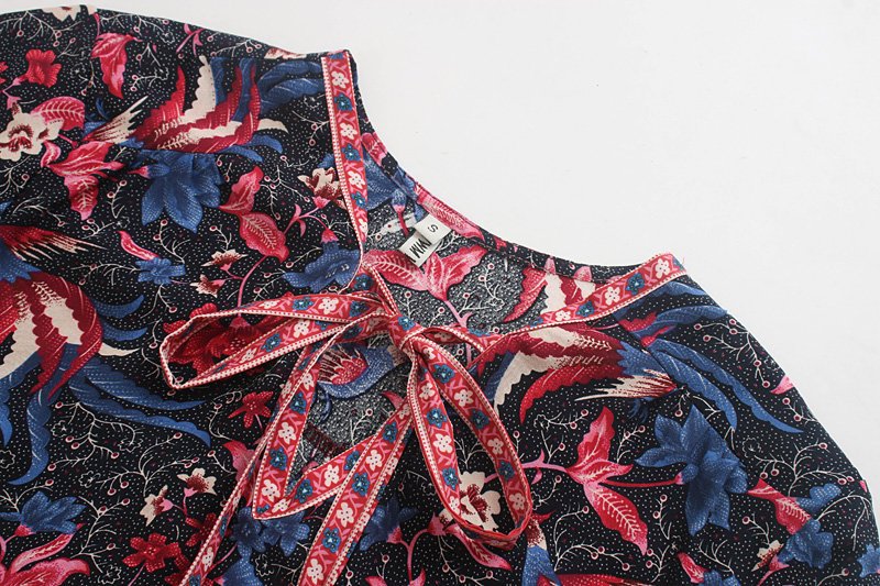 Printed sleeve dress - Image 3