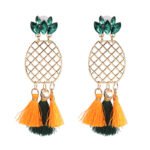 Pineapple tassel earrings