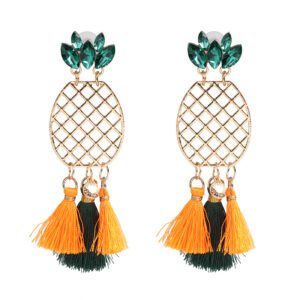 Pineapple tassel earrings
