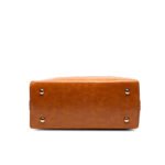 Simple leather shoulder bag