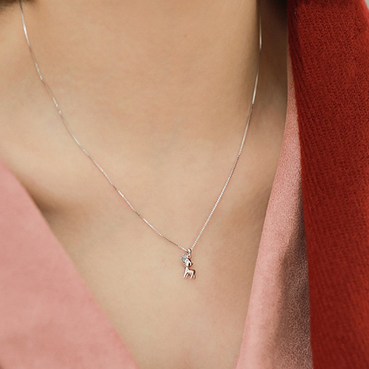 Cute deer clavicle chain - Image 5