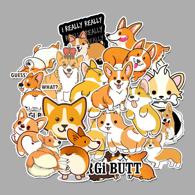 50 cute and adorable Corgi stickers - Image 3