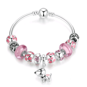 DIY Beaded Bracelet Zinc Alloy Zodiac Puppy Dog Elf Bracelet Bracelet