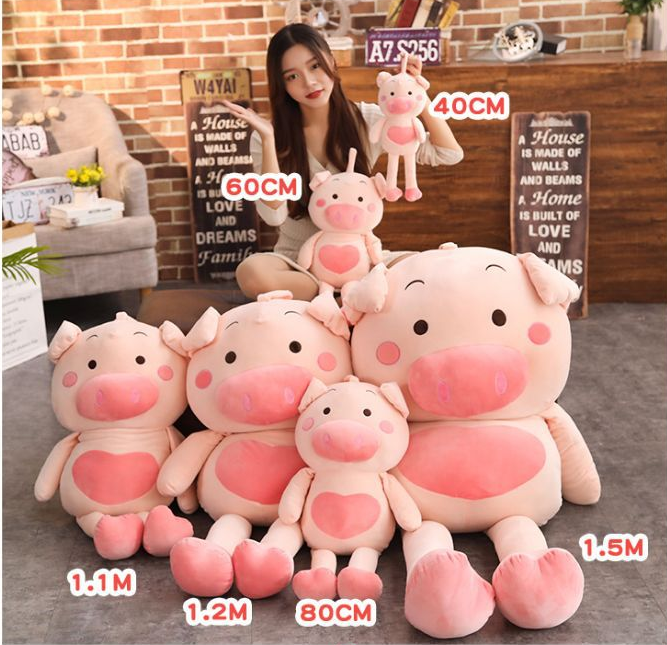 Stuffed toy shy pig - Image 4