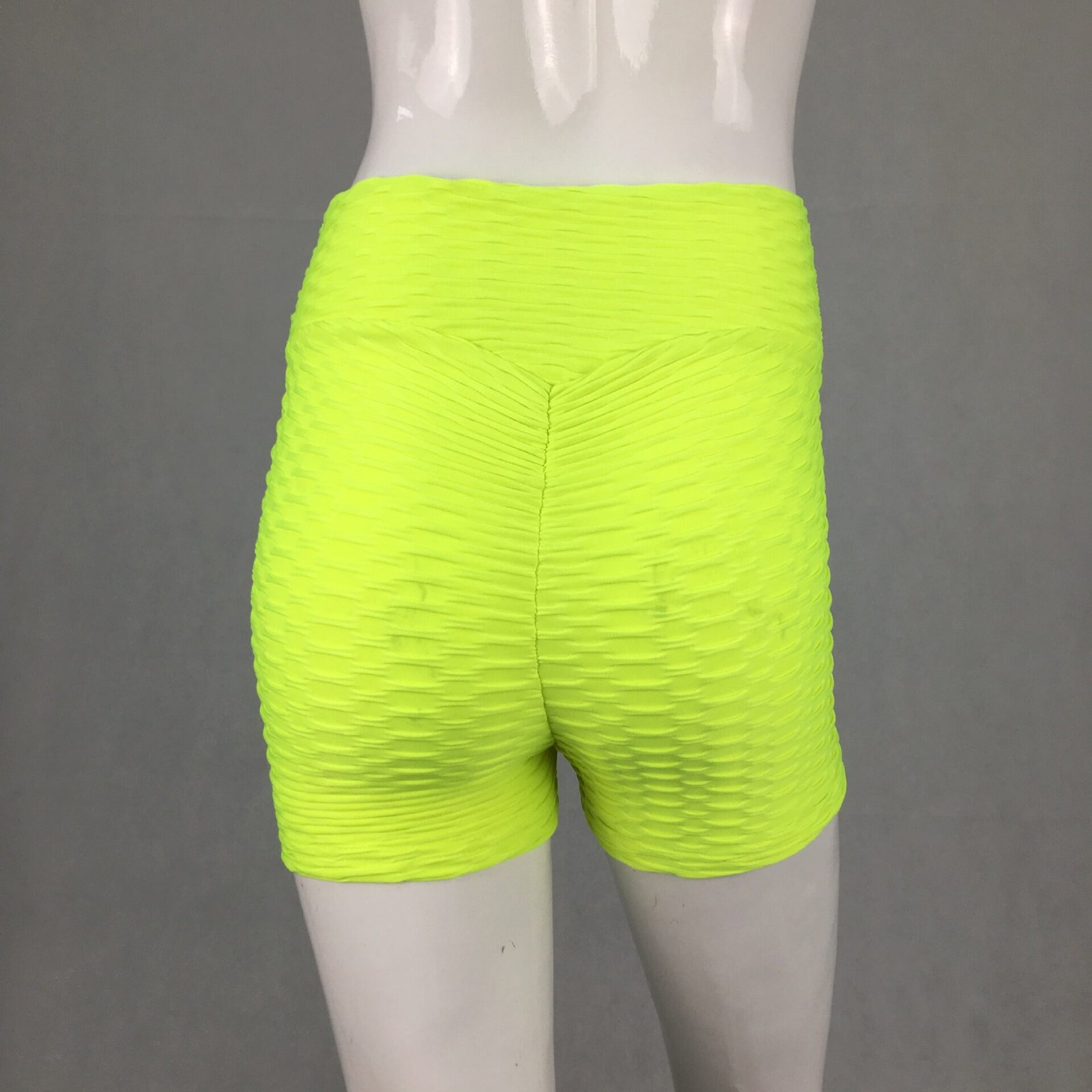 Jacquard sports solid color stretch running shorts - Image 4