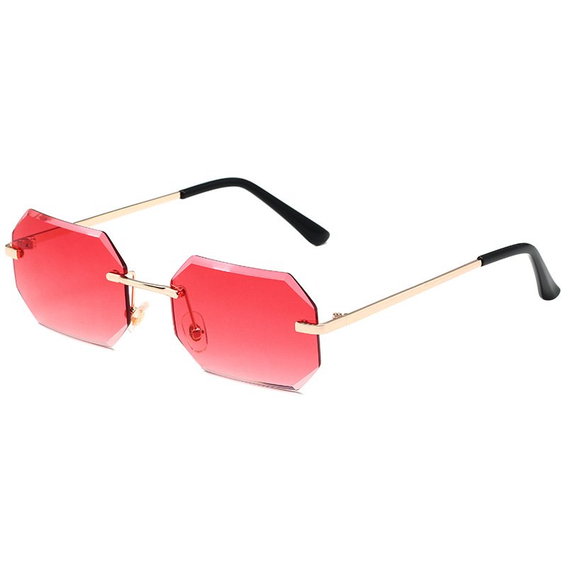 Frameless Small Square Sunglasses Street Photo Trend - Image 9