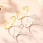 Star And Moon Ring Stainless Steel Adjustable