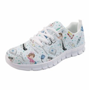 Korean Cartoon Print Sports Running Shoes