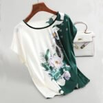 Summer Printed Short-Sleeved Loose Slim T-Shirt