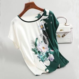 Summer Printed Short-Sleeved Loose Slim T-Shirt