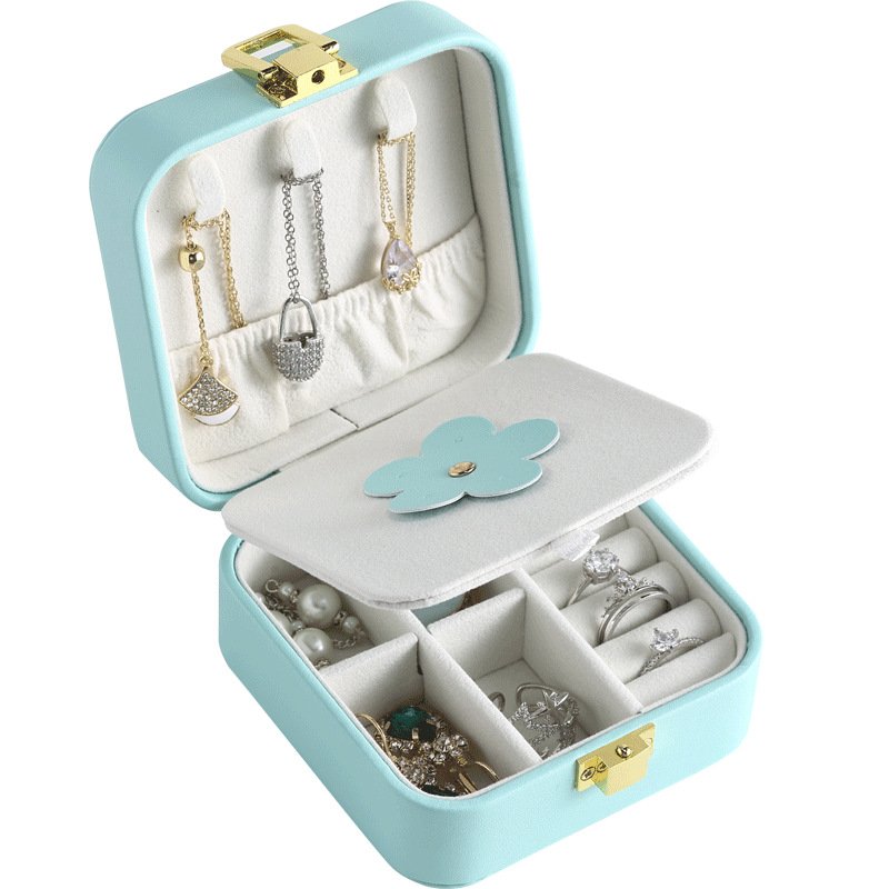 Pumpkin Color Mini Portable Jewelry Storage Box - Image 2