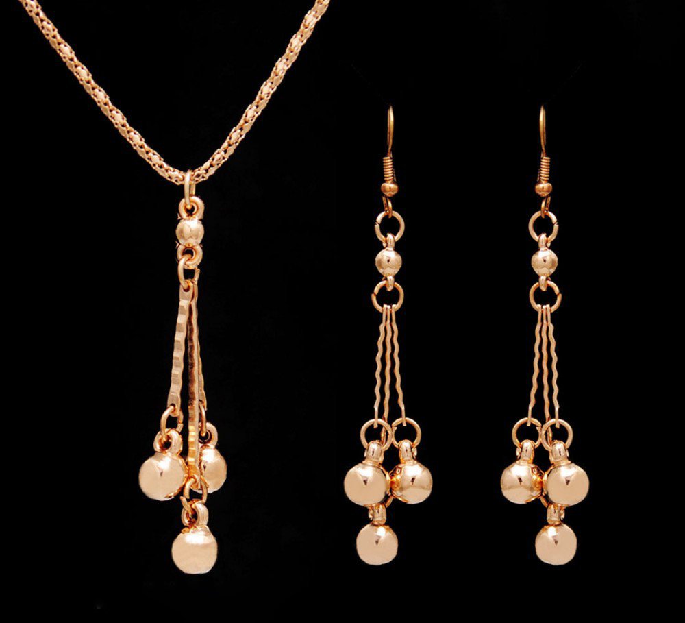 Earrings necklace jewelry set - Image 2