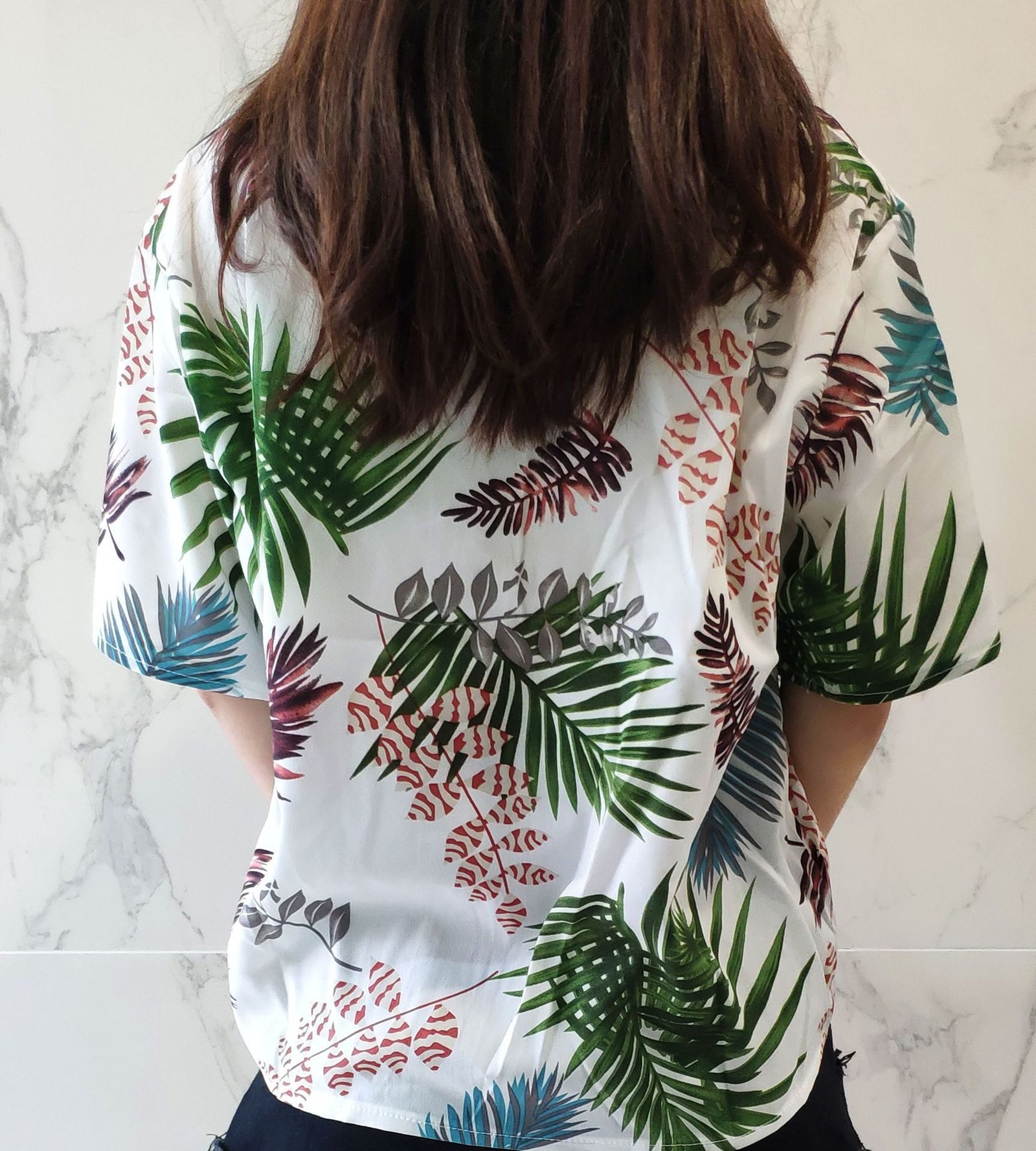 Women's Polo printed short sleeve shirt - Image 2