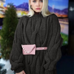 Crew neck twist Knitted Top