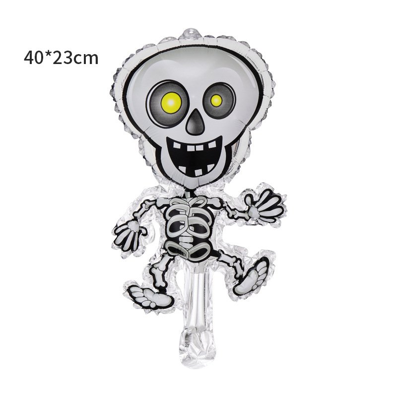 Mini Halloween Balloon Skull Pumpkin Bat Spider Aluminum Film Balloon - Image 15
