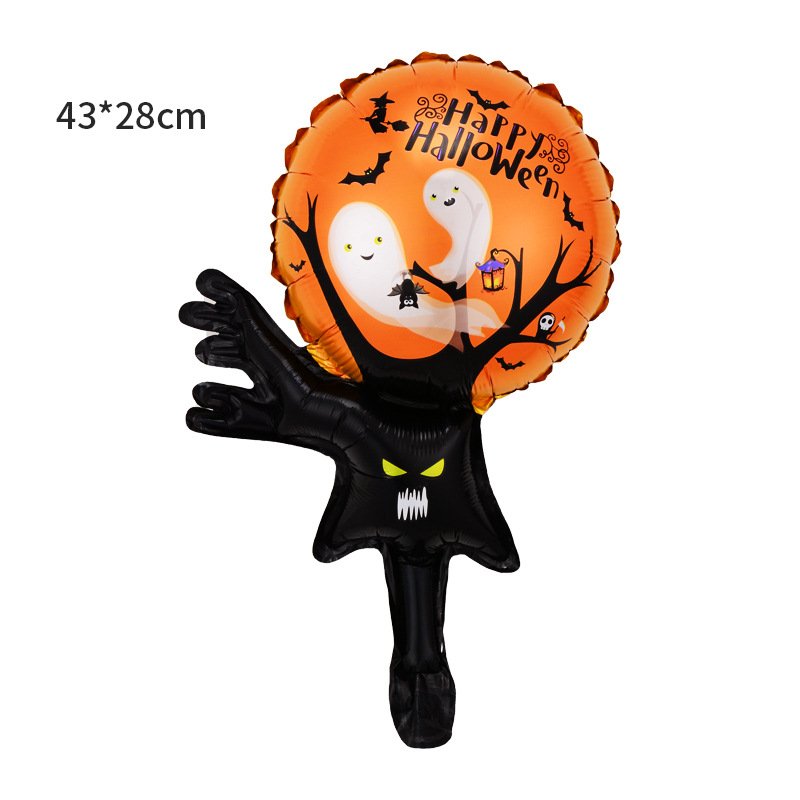 Mini Halloween Balloon Skull Pumpkin Bat Spider Aluminum Film Balloon - Image 18