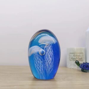 Luminous Glass Ball Jellyfish Ball Ocean Glass Ball Paperweight Ornaments