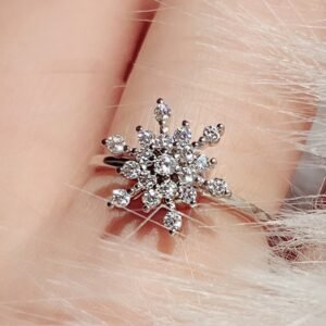 The Rotating Snowflakes Rotate The Ring With Fashion And Personality