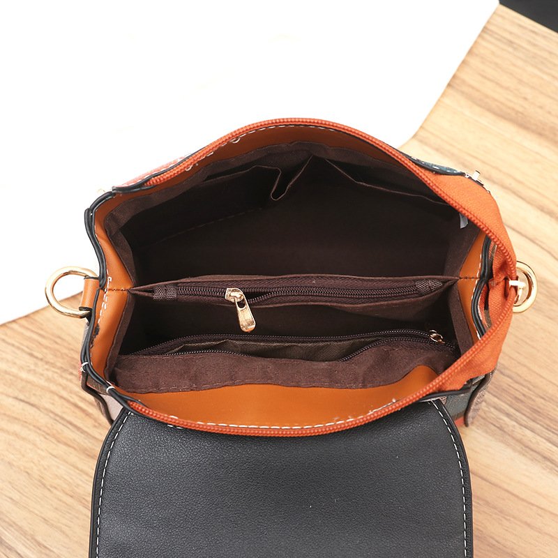 Dual-purpose plaid small backpack - Image 2