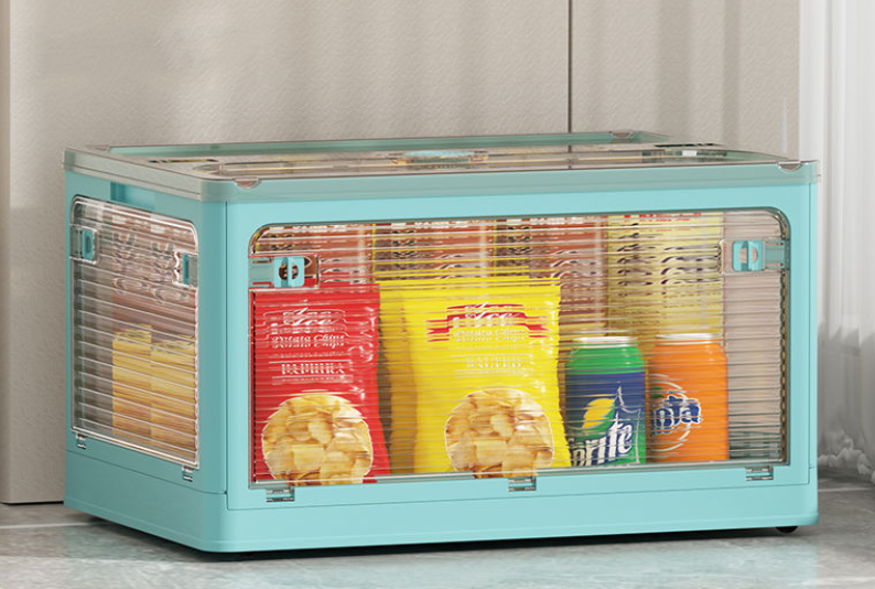 Transparent Plastic Folding Wardrobe Storage Box - Image 3