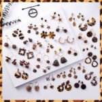Korean fashion sexy leopard earrings exaggerated personality temperament earrings for round face with thin face earrings