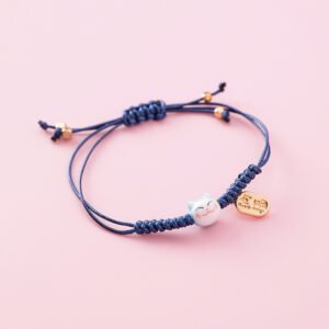 Ceramic kitten bracelet