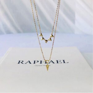 Metal geometric necklace