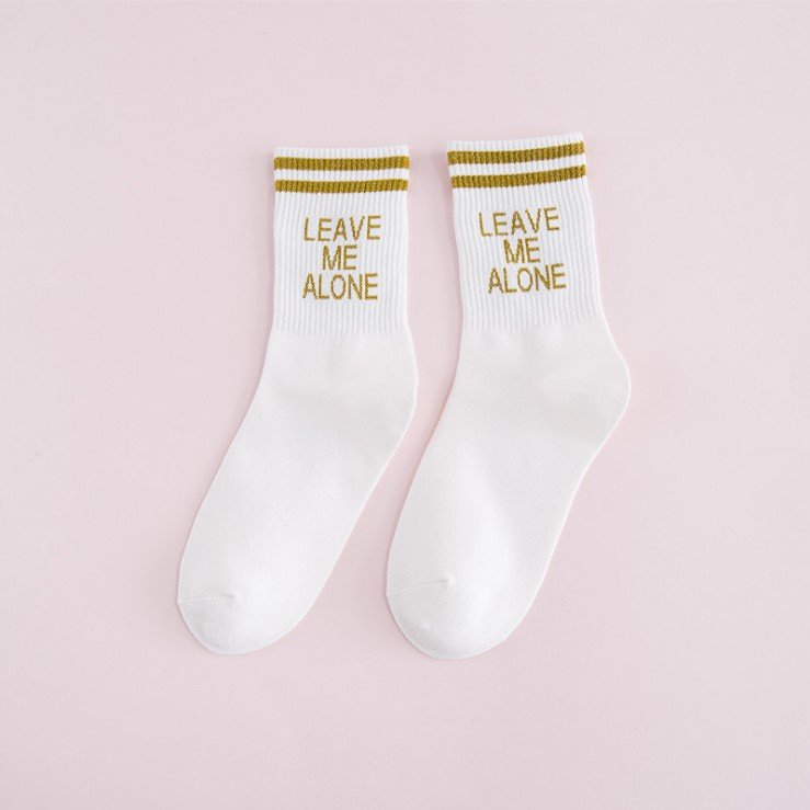 Luokou two bars long tube female socks - Image 7