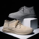 PU leather men's casual shoes