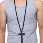Cross Wooden Bead Necklace Trend Cool Night Club Fashion Hot Wood Jewelry