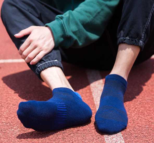 Towel bottom flower sports boat socks - Image 11