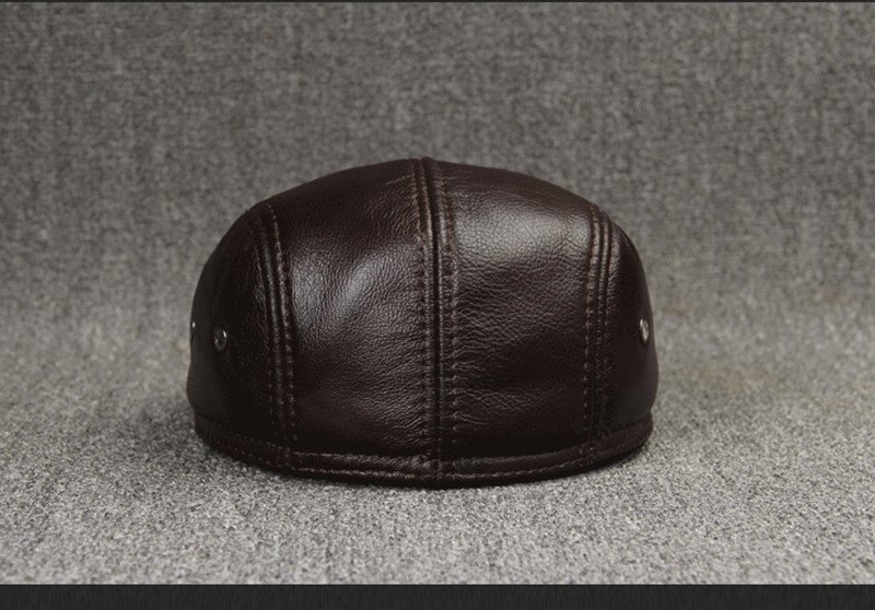 First Layer Cowhide Comfortable And Fashionable Sunscreen Beret - Image 4